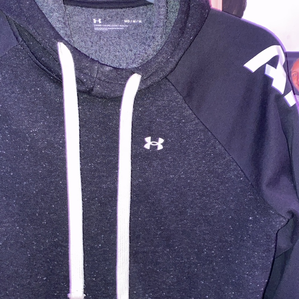 black under armour hoodie women’s size M - Picture 3 of 5